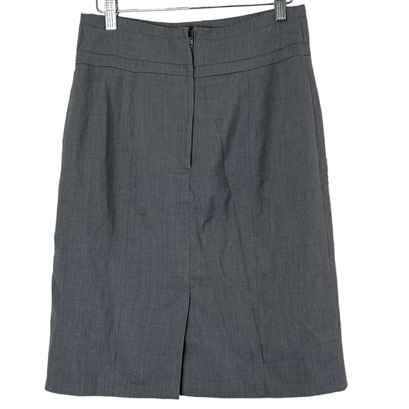 H&M | Gray mild stretch lined A-line skirt size small - Picture 5 of 11